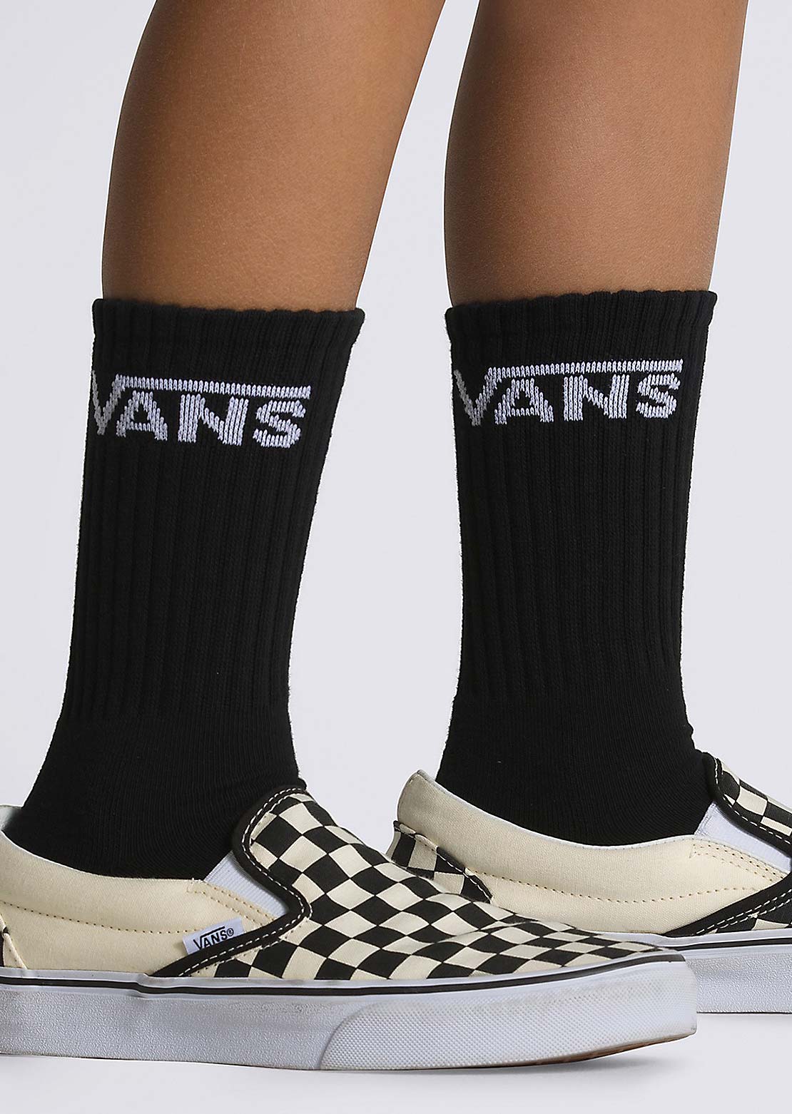 Vans Junior Classic Crew Socks Black