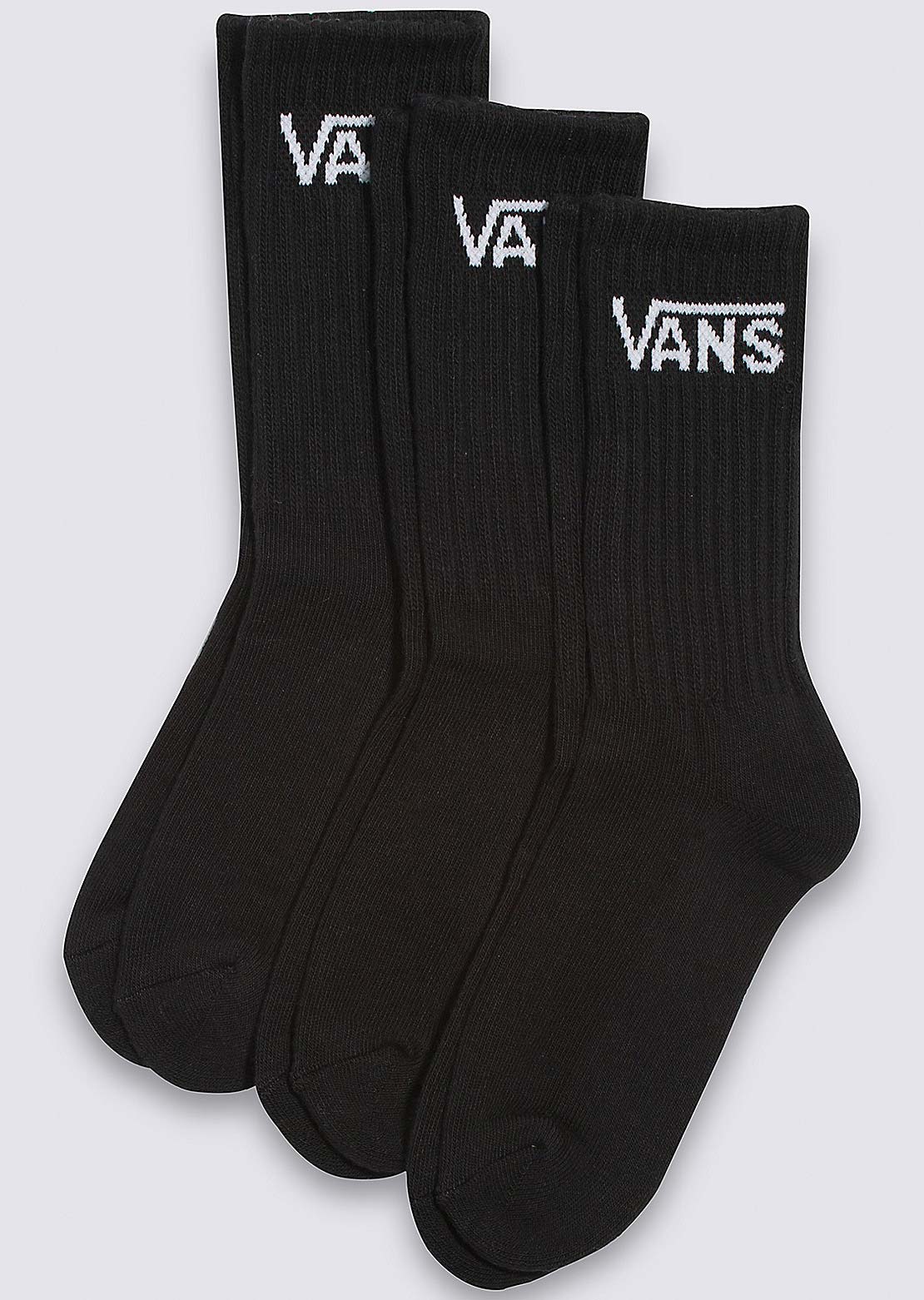 Vans Junior Classic Crew Socks Black