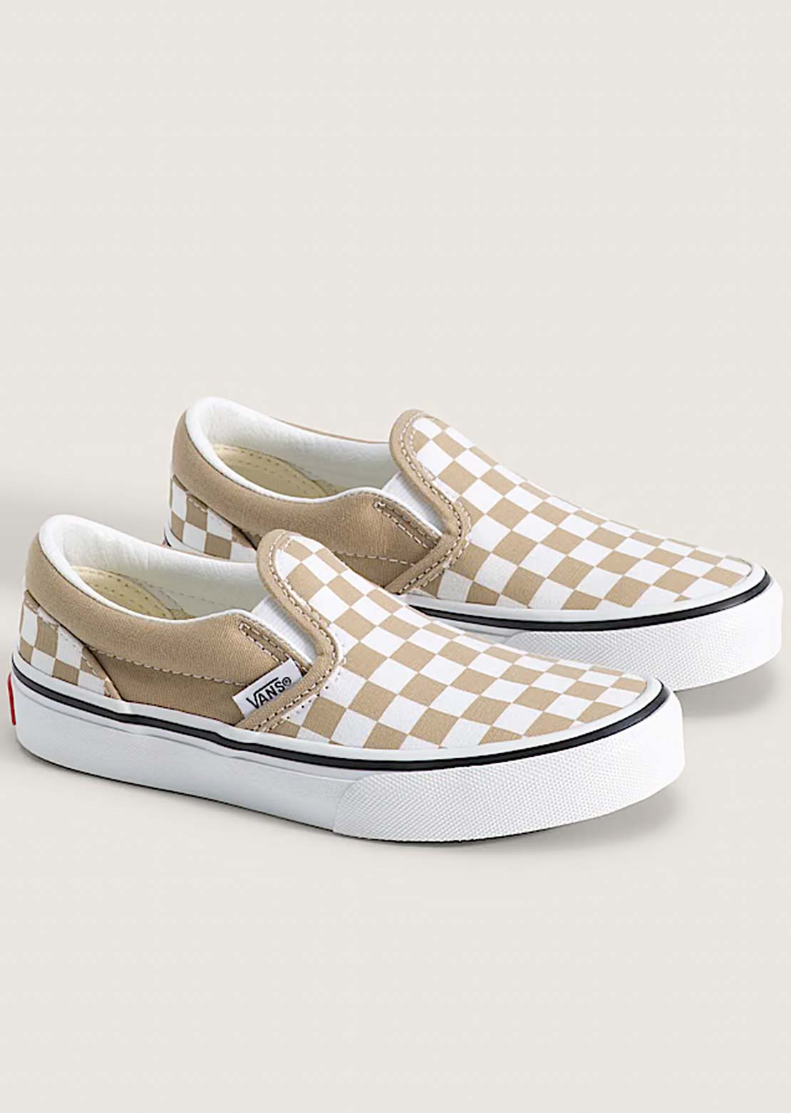 Vans Junior Classic Slip-On Shoes Color Theory Checkerboard Incense