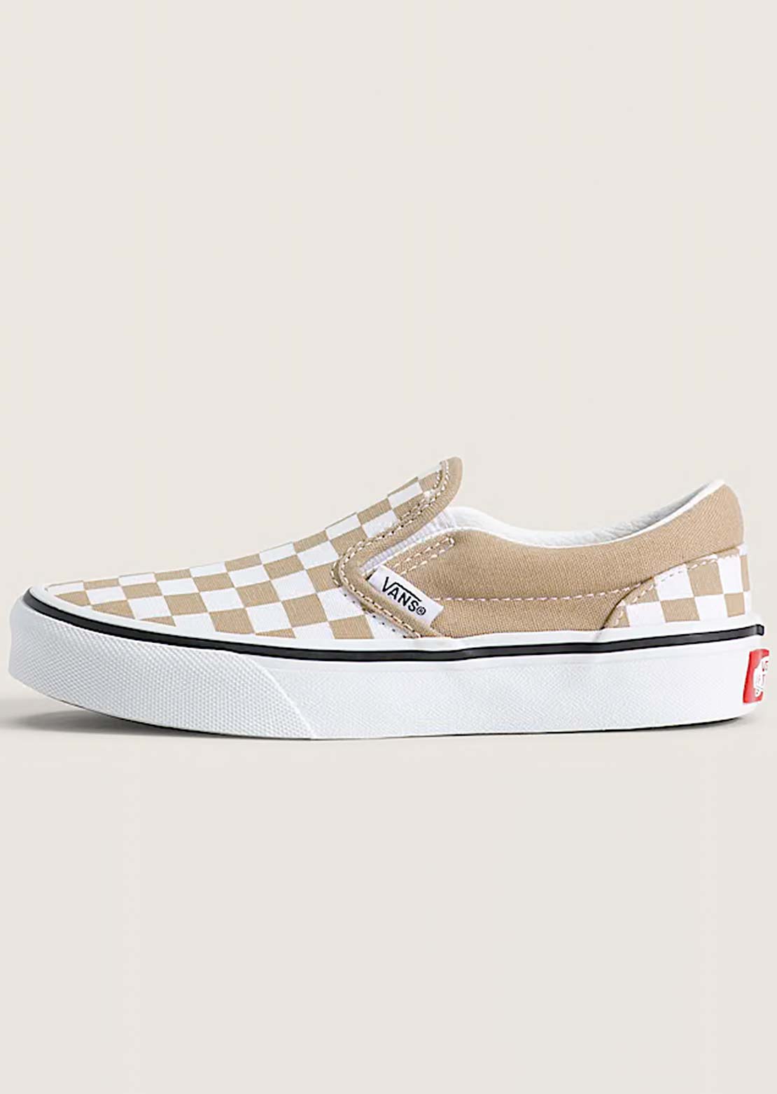 Vans Junior Classic Slip-On Shoes Color Theory Checkerboard Incense