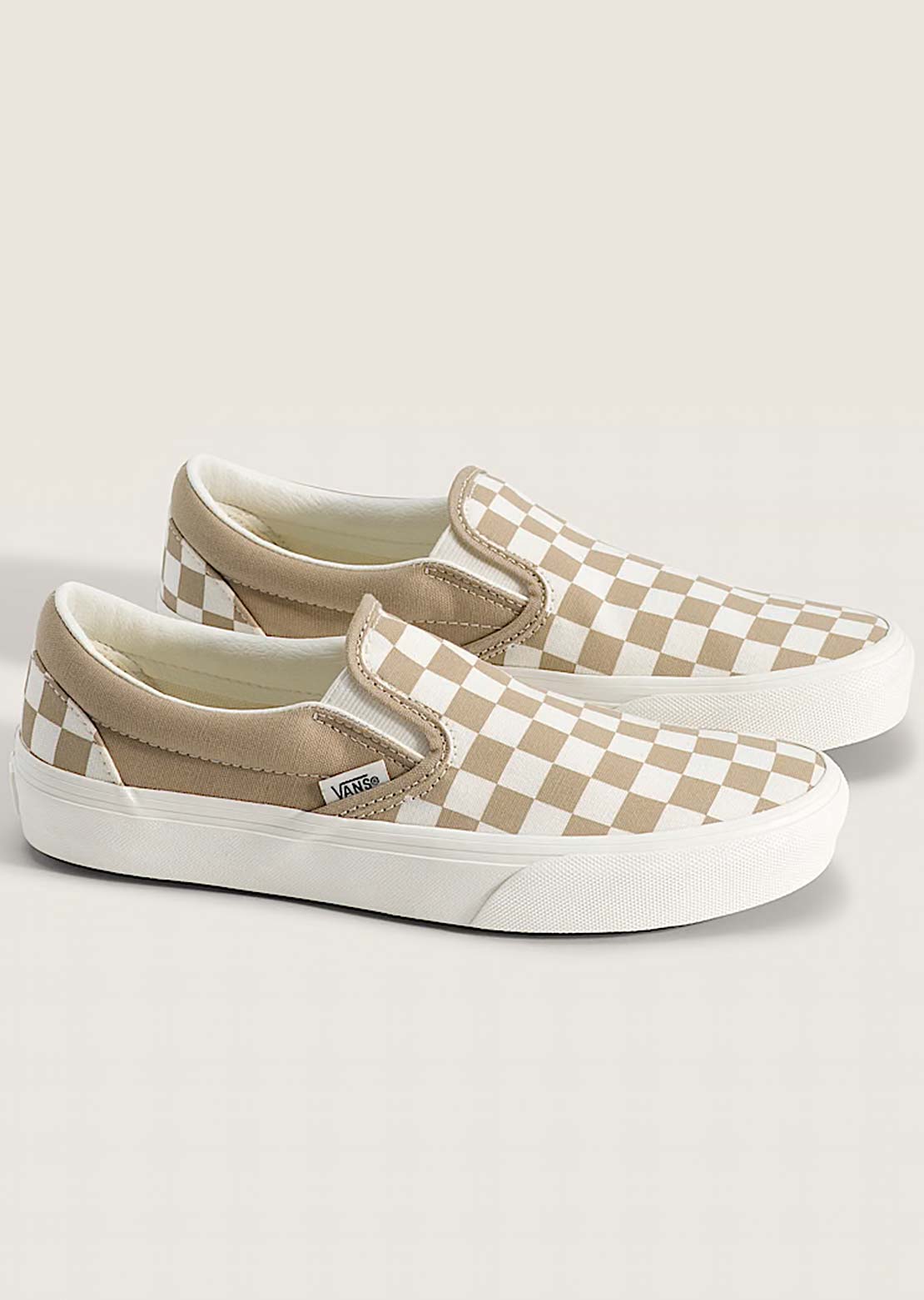 Vans Junior Classic Slip-On Shoes Color Theory Checkerboard Incense