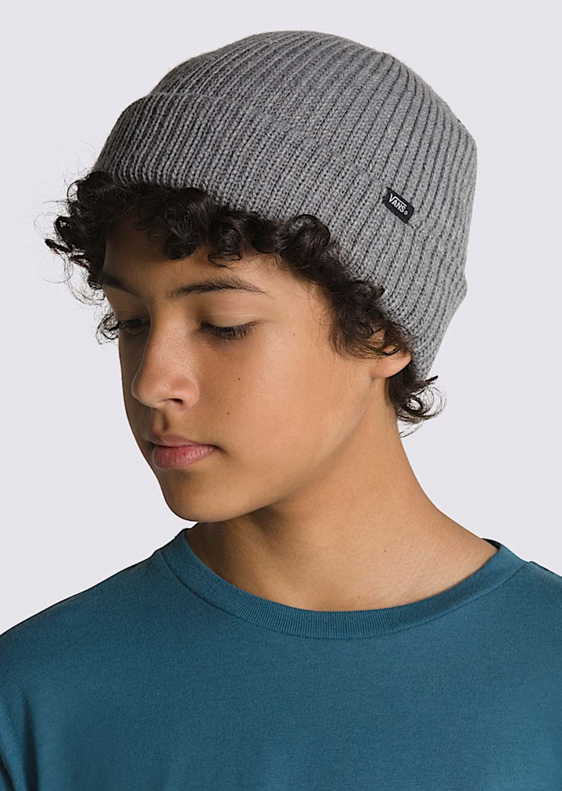Vans Junior Core Basic Cuff Beanie Heather Grey