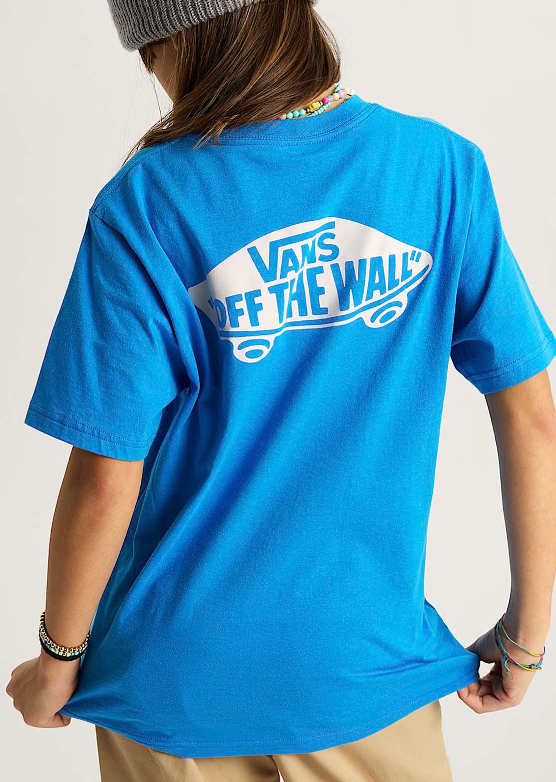 Vans Junior Double Standard T-Shirt Bright Azure