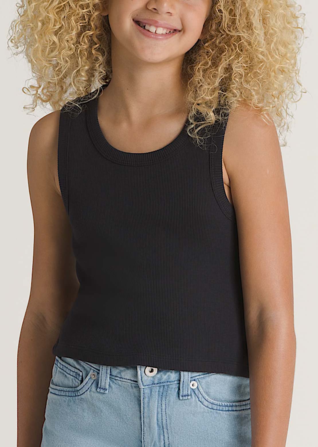 Vans Junior Drew Rib Tank Black