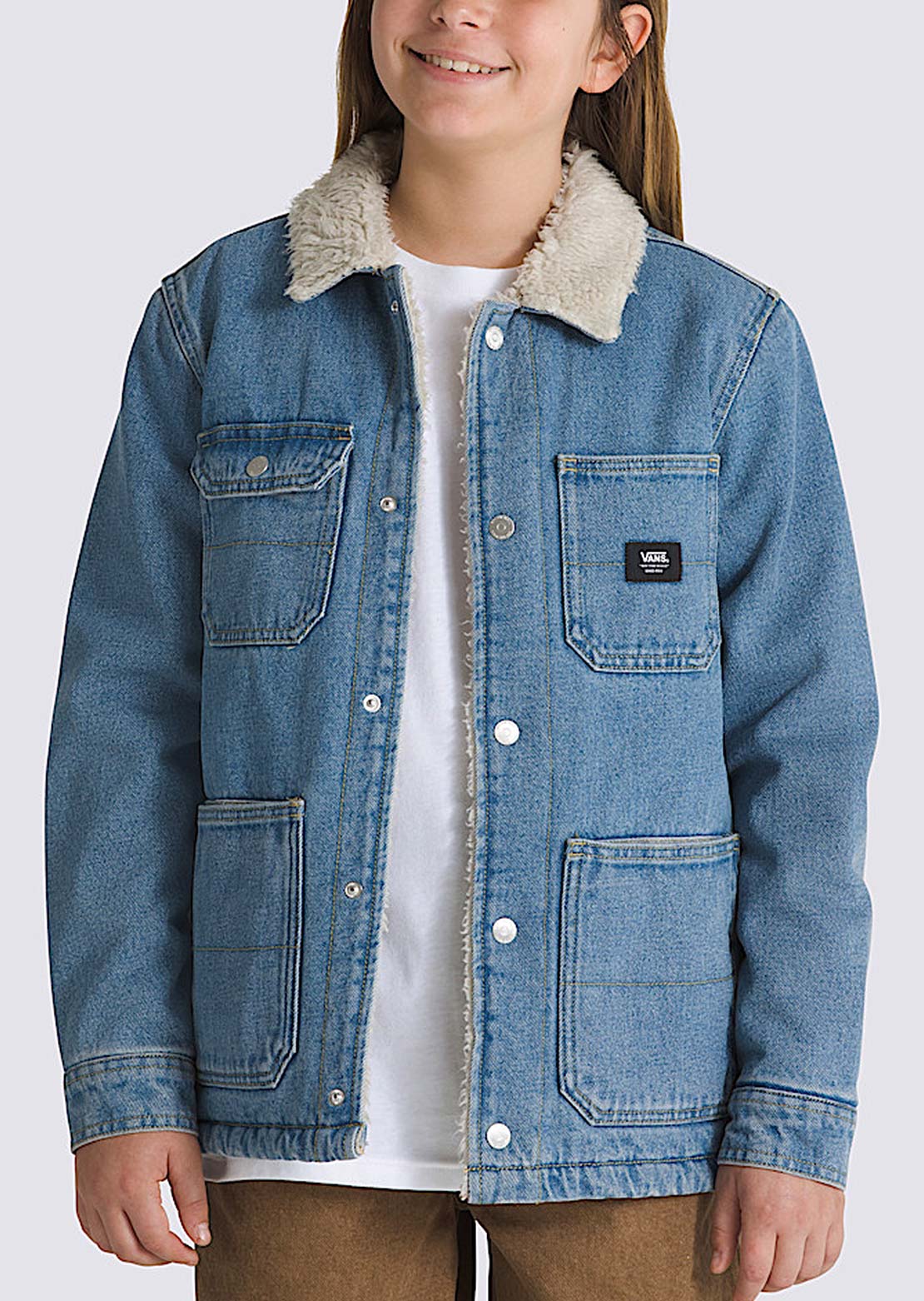 Vans Junior Drill Chore Denim Pant Stonewash/Blue