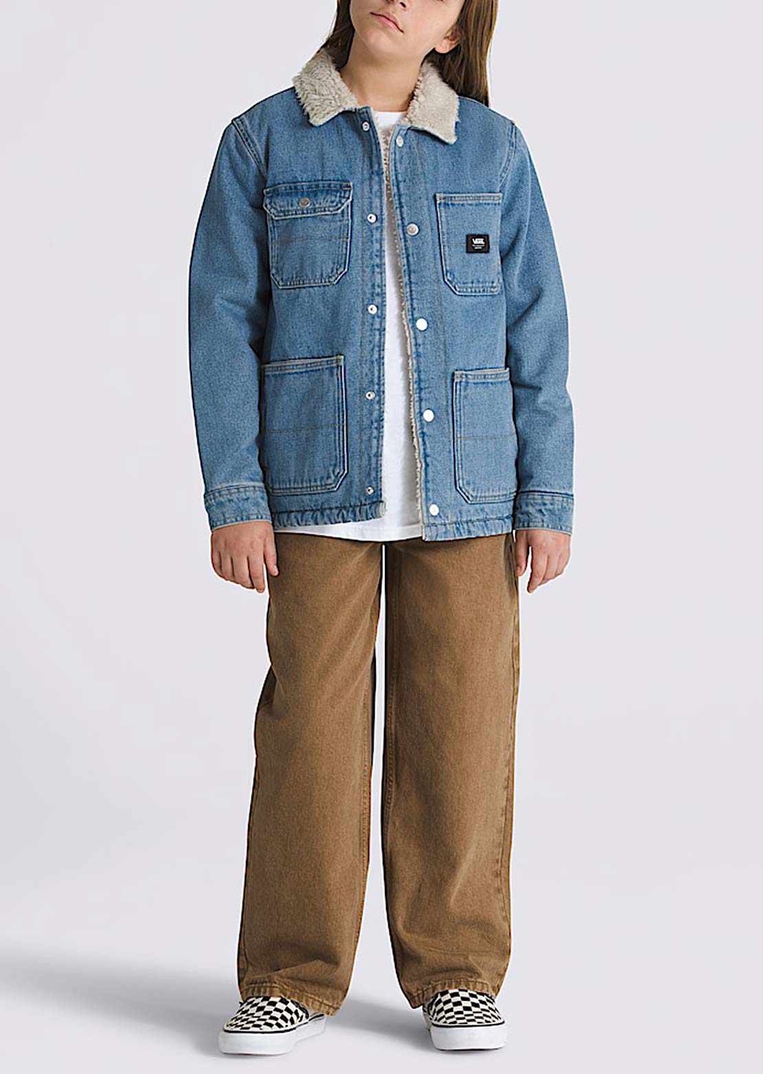 Vans Junior Drill Chore Denim Pant Stonewash/Blue