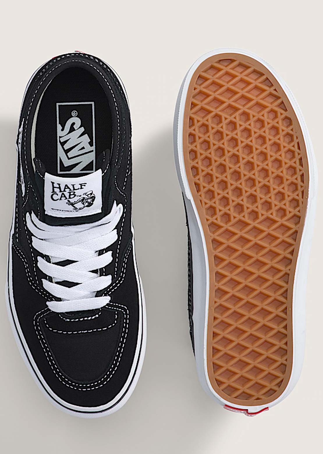 Vans Junior Half Cab Decon Shoes Black/True White