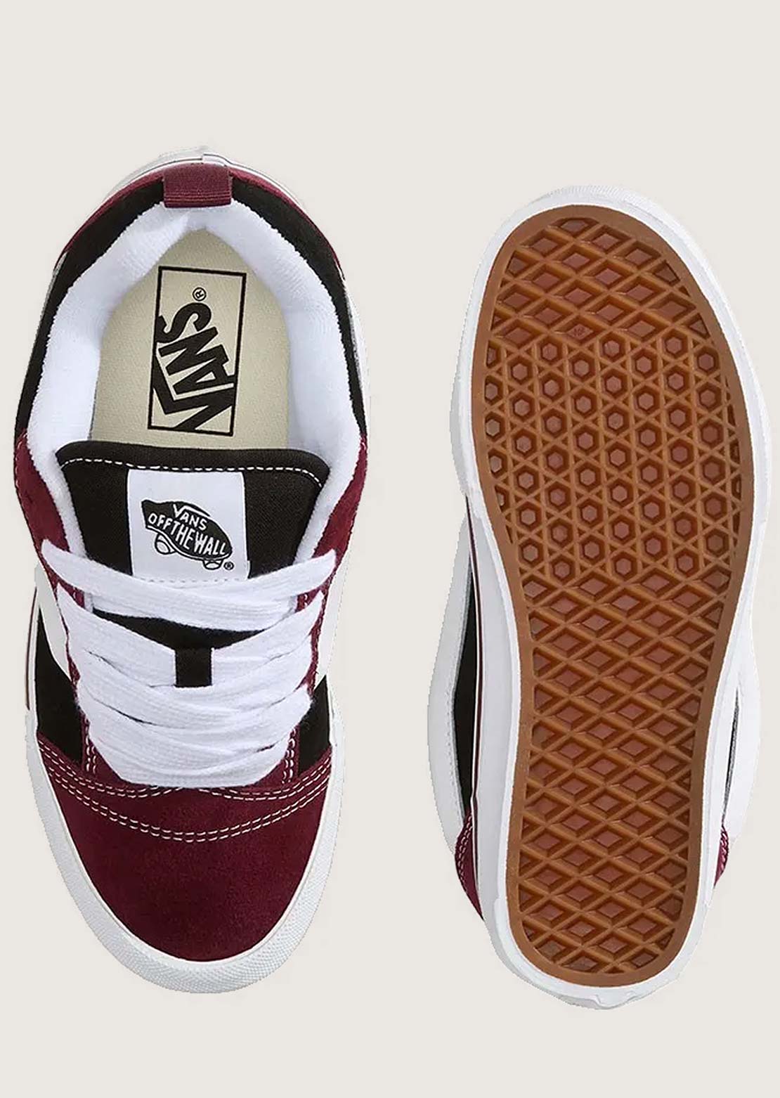 Vans Junior KNU Skool Shoes Nineties Port Royale/Black