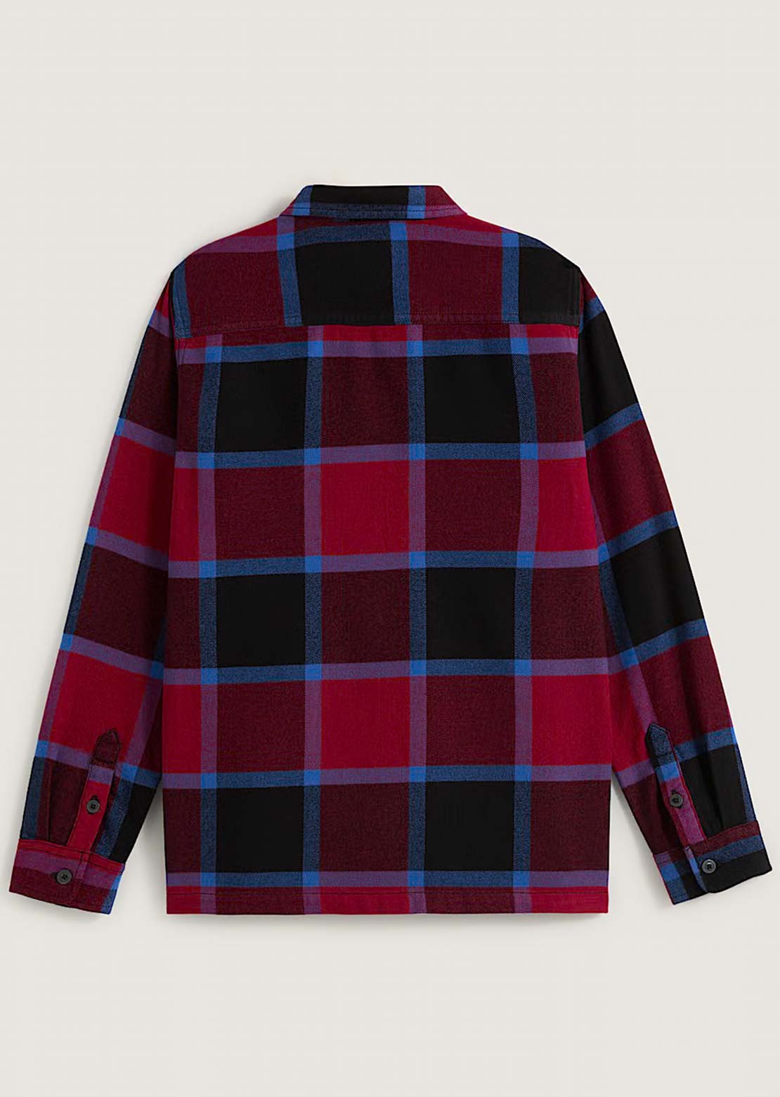 Vans Junior Larkspur Plaid Flannel Button Up Shirt Bordeaux/Black