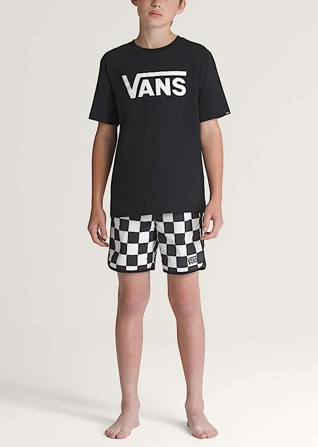 Vans Junior MTE Everride Scalloped AOP Boardshorts Black/White