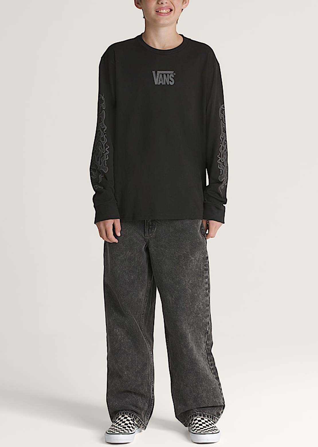 Vans Junior MTE Wavy Dune Long Sleeve Black