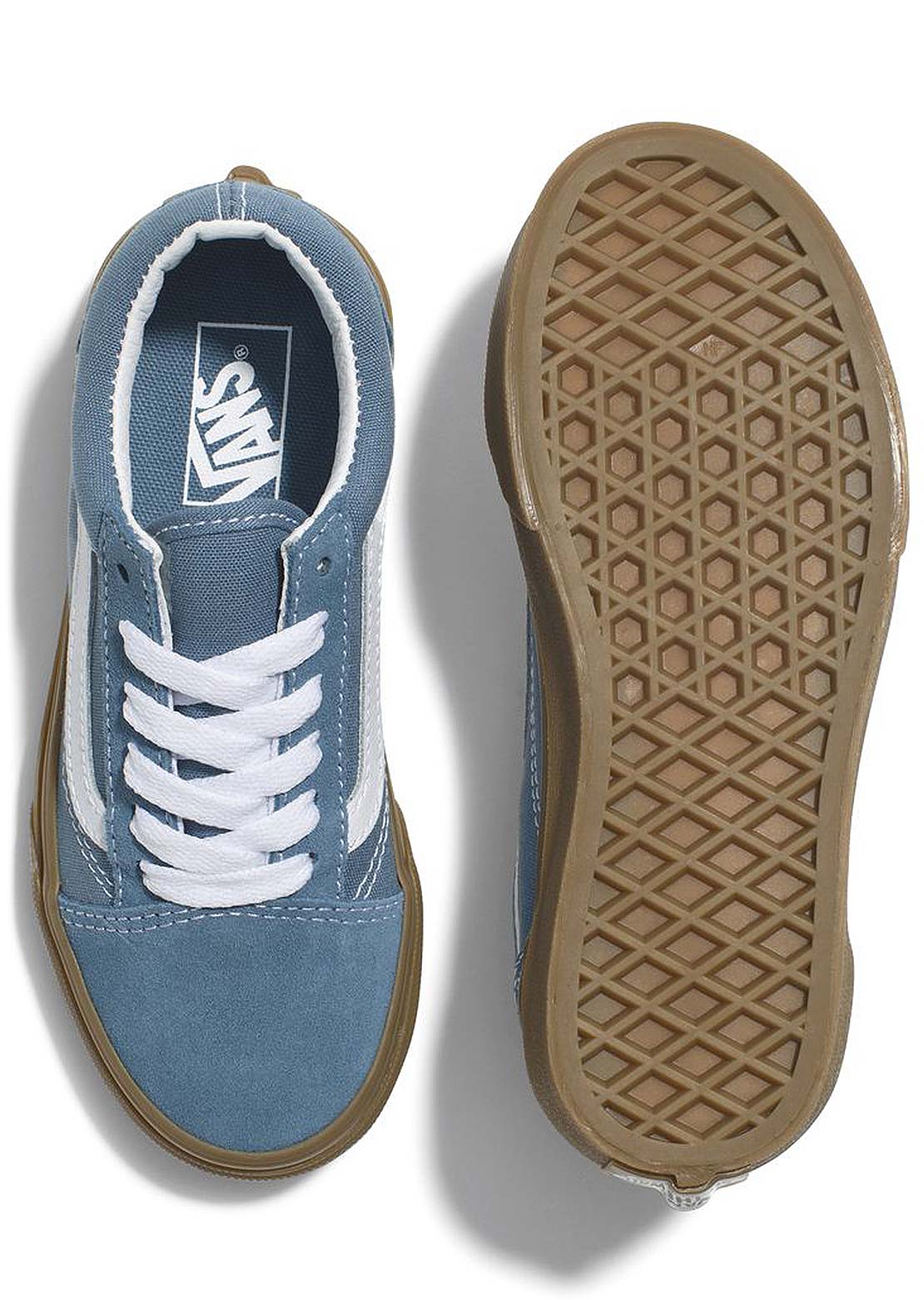 Vans Junior Old Skool Shoes Blue/True White