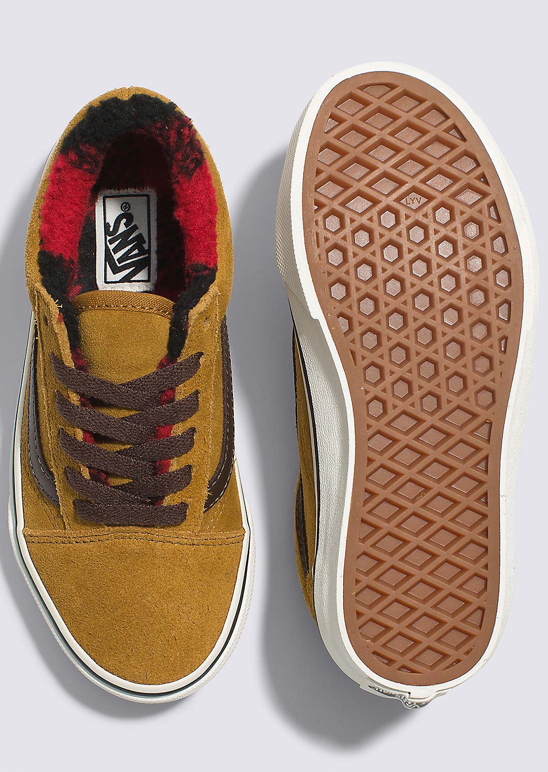 Vans Junior Old Skool Shoes Fatal Floral Golden Brown