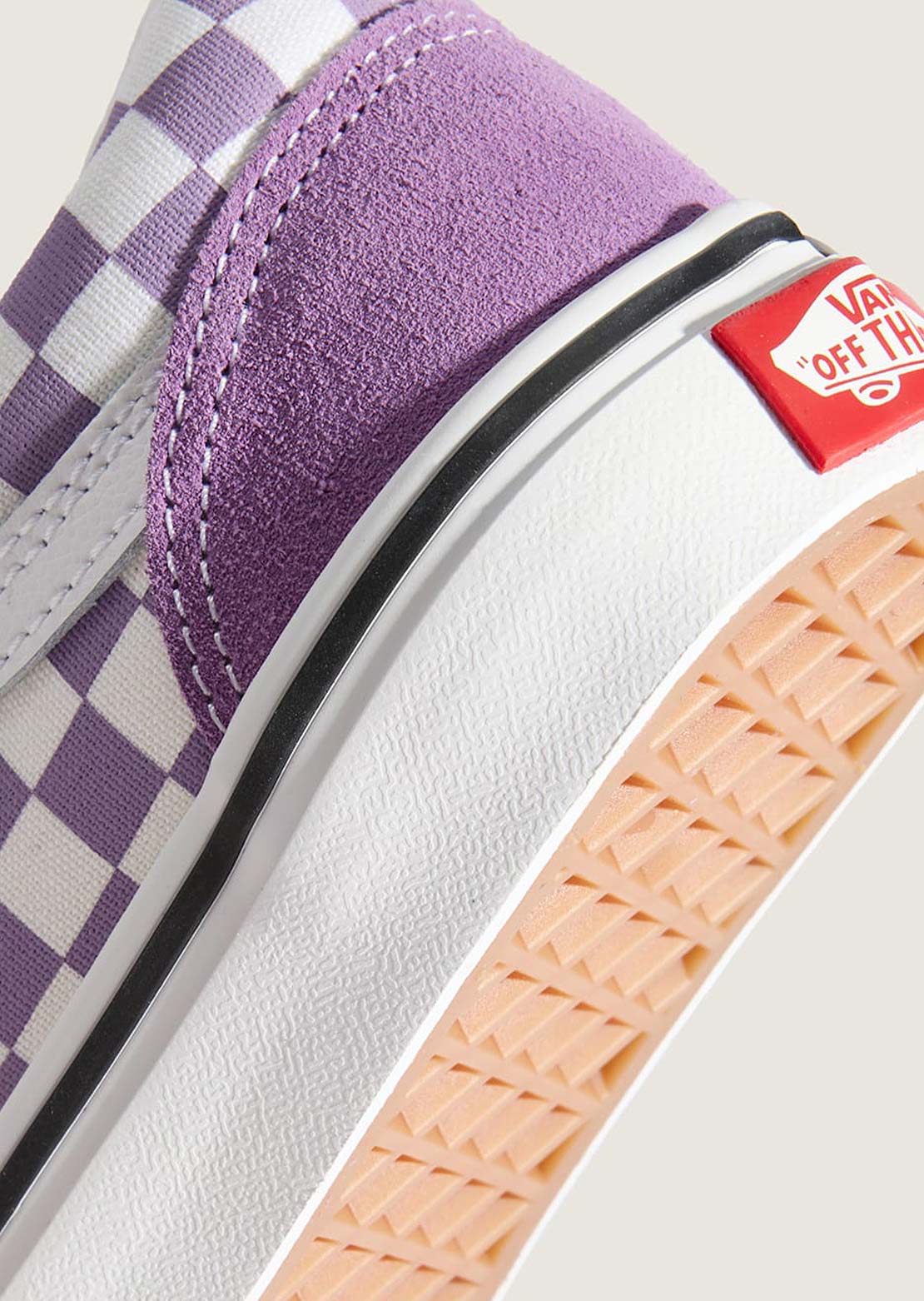 Vans Junior Old Skool V Shoes Color Theory Checkerboard Prism Purple