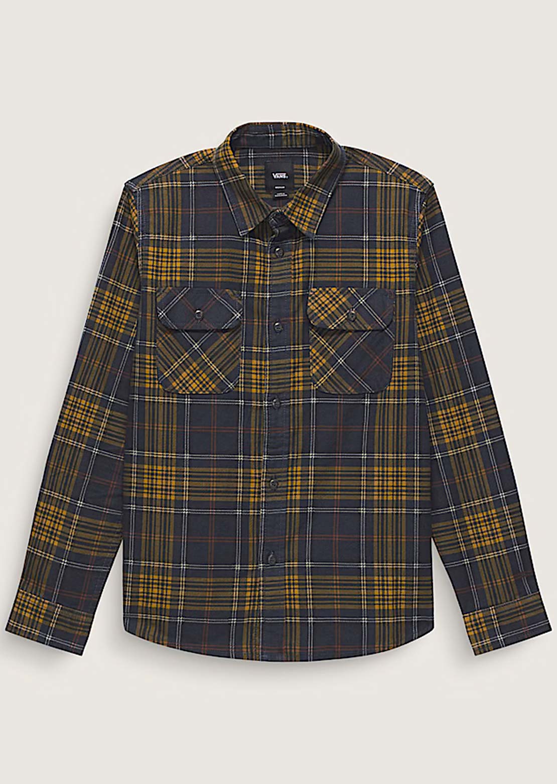 Vans Junior Otis Long Sleeve Woven Button Up Shirt Parisian Night