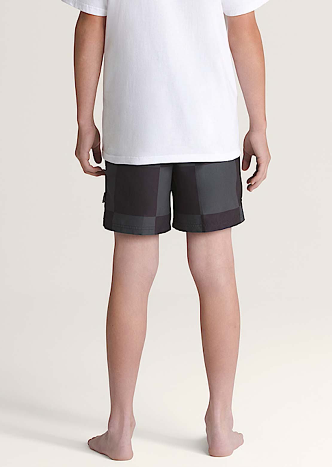 Vans Junior Primary Checkerboard Shorts Black/Asphalt