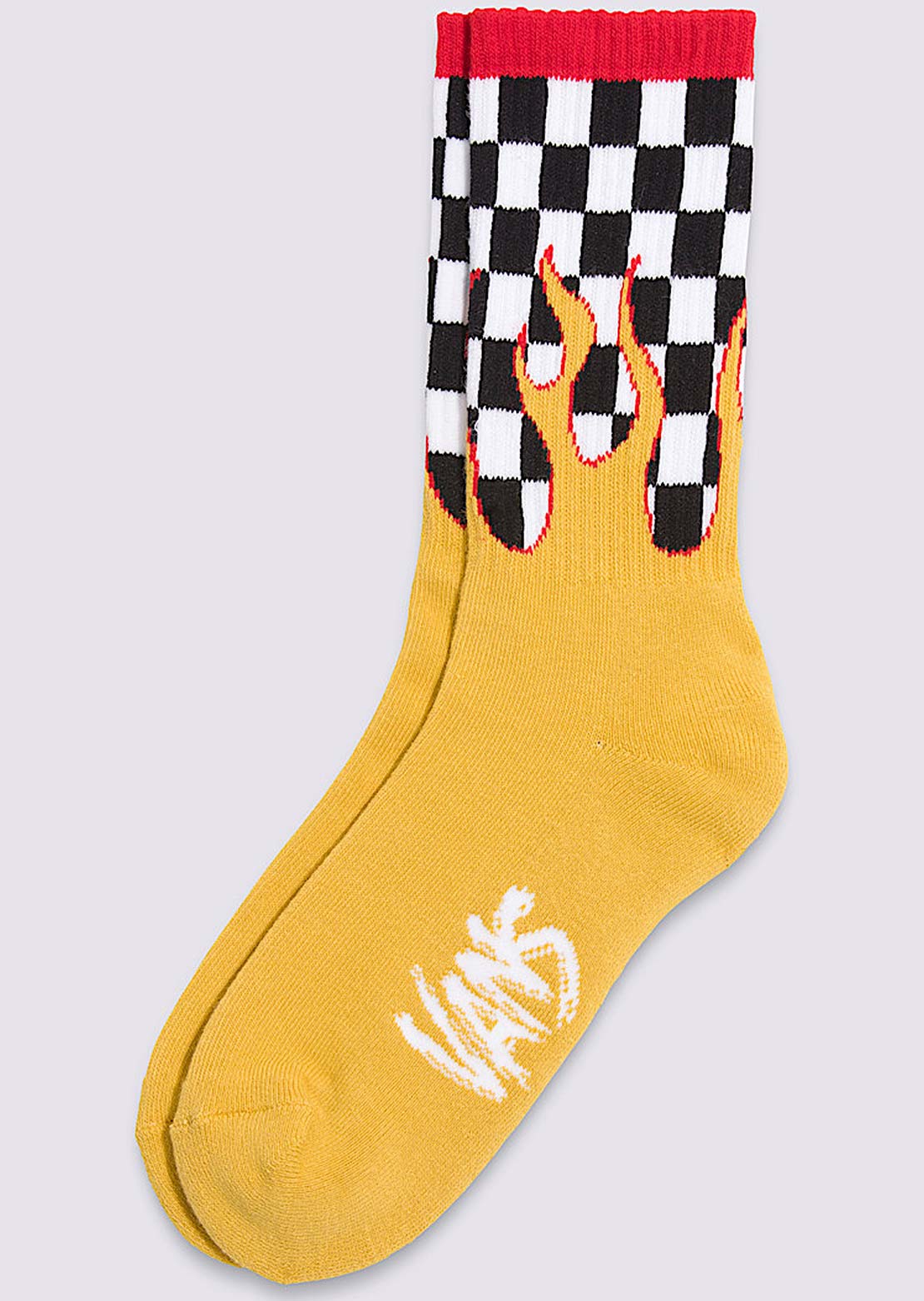 Vans Junior Road Stop Crew Socks Spicy Mustard