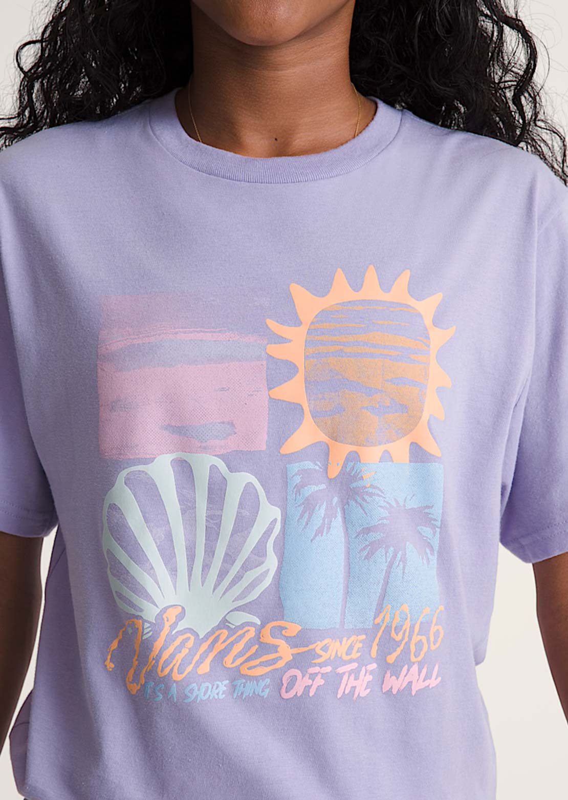 Vans Junior Shore Thing T-Shirt Soft Orchid