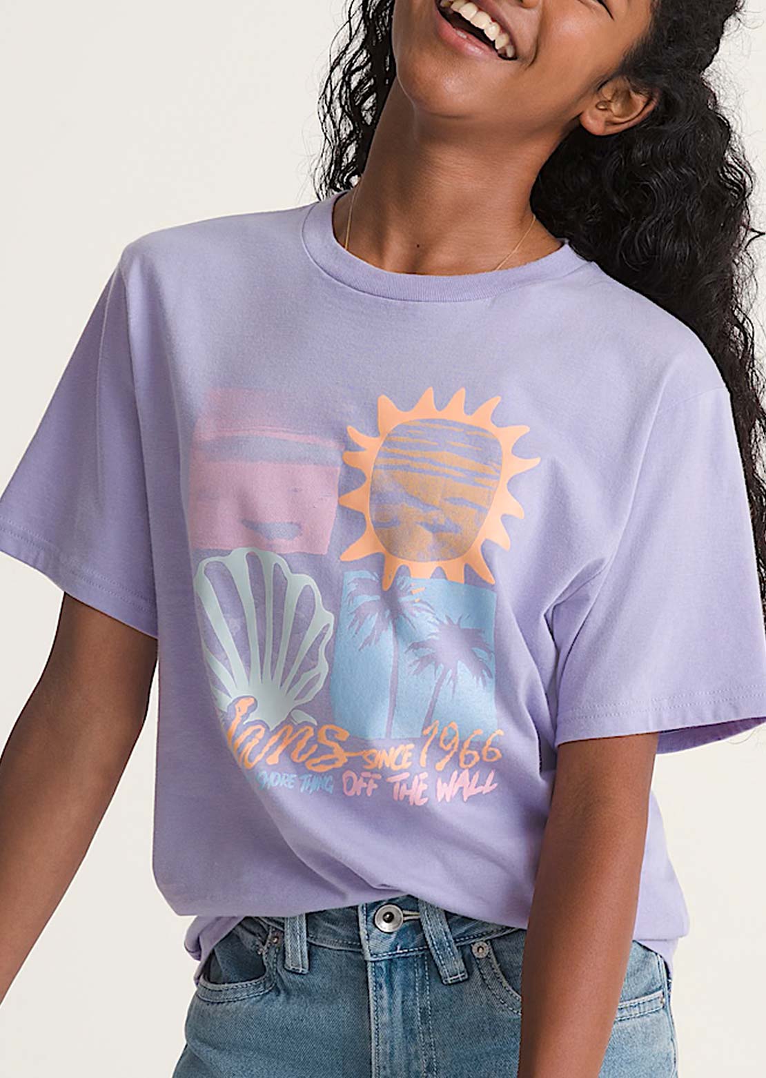Vans Junior Shore Thing T-Shirt Soft Orchid