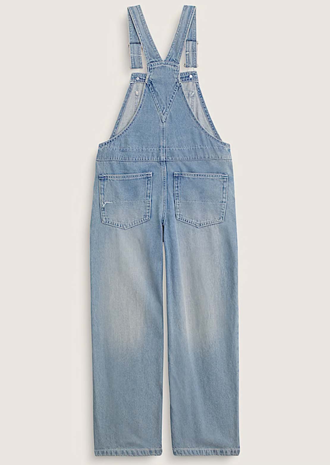 Vans Junior Sirelle Denim Overall Stonewash Blue
