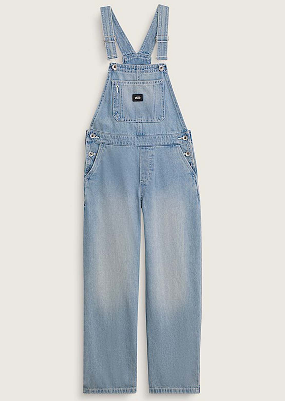Vans Junior Sirelle Denim Overall Stonewash Blue