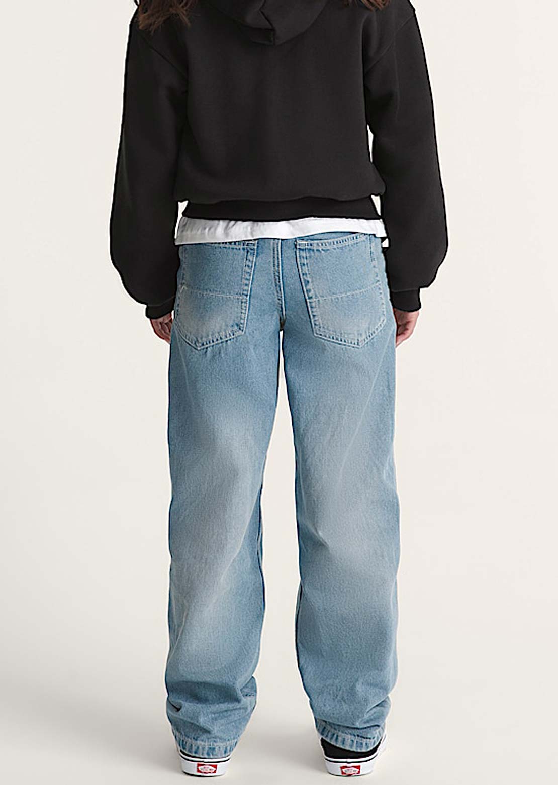 Vans Junior Sirelle Puddle Pants Stonewash Blue