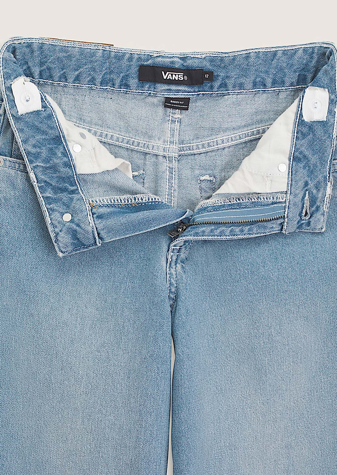 Vans Junior Sirelle Puddle Pants Stonewash Blue