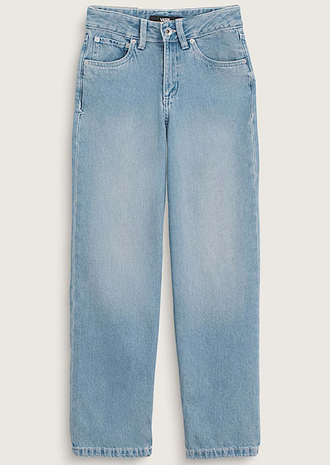 Vans Junior Sirelle Puddle Pants Stonewash Blue
