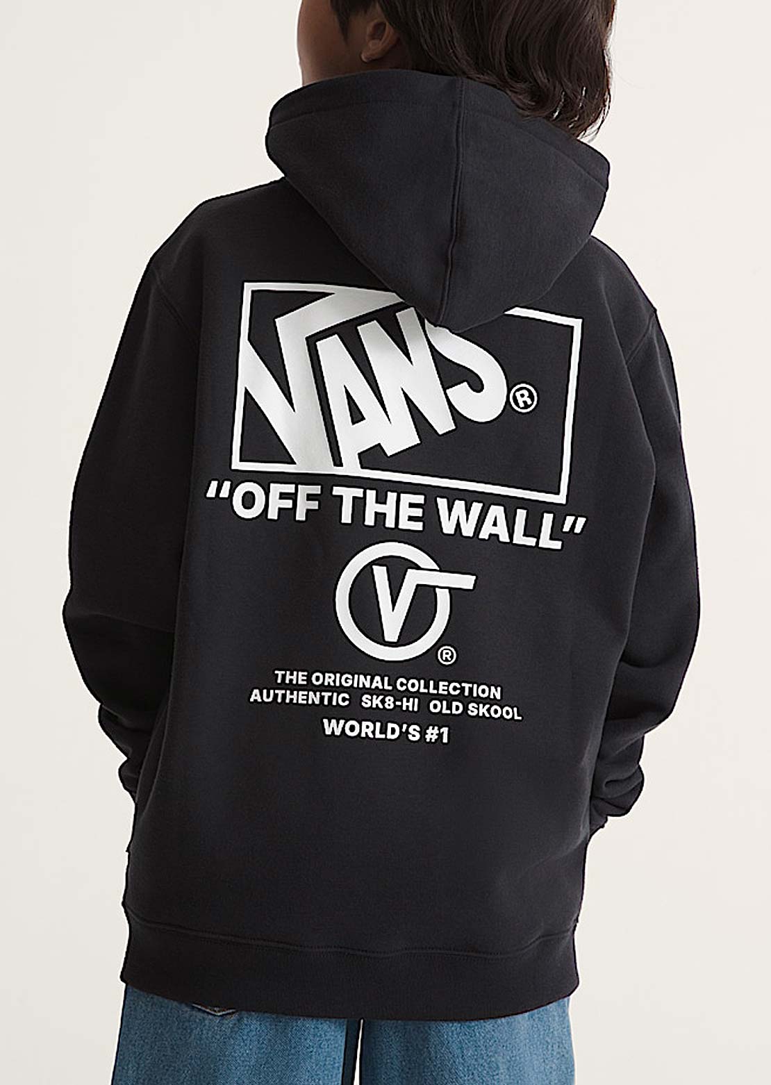 Vans Junior Stacked Hi Pullover Black/White