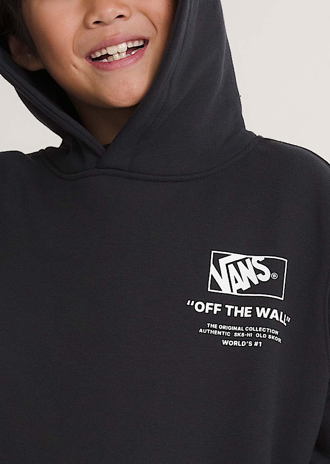 Vans Junior Stacked Hi Pullover Black/White