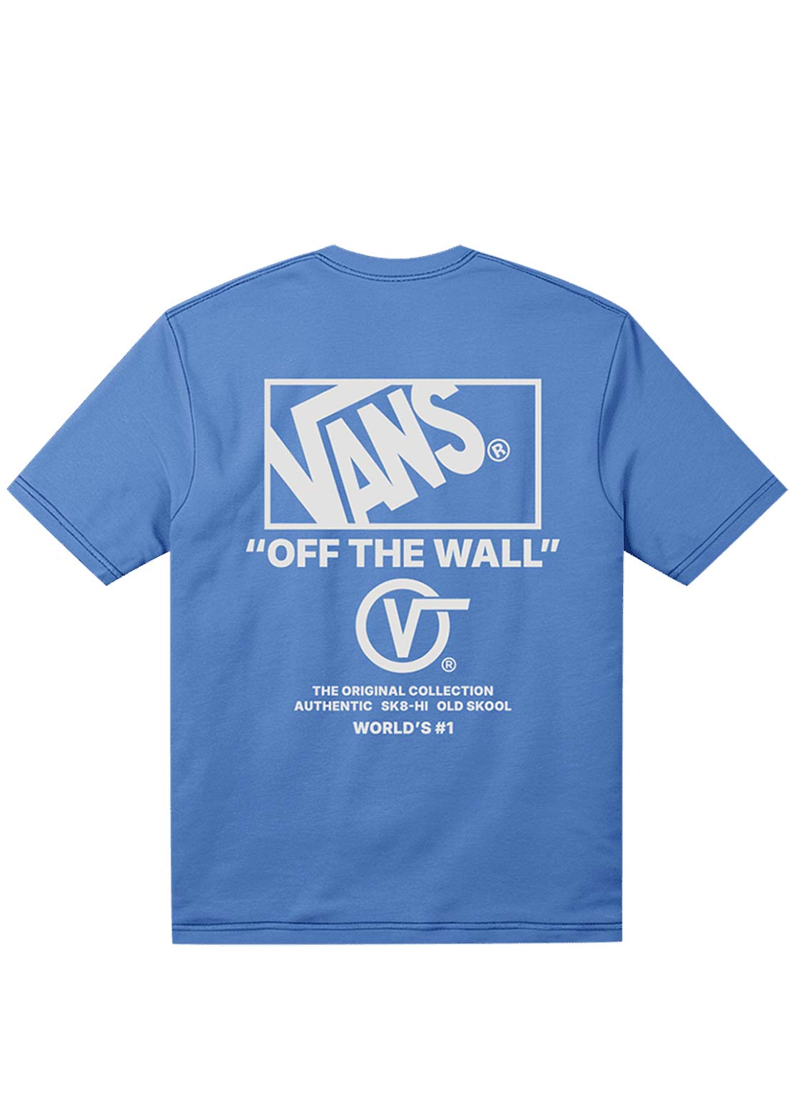 Vans Junior Stacked Hi T-Shirt Bright Azure