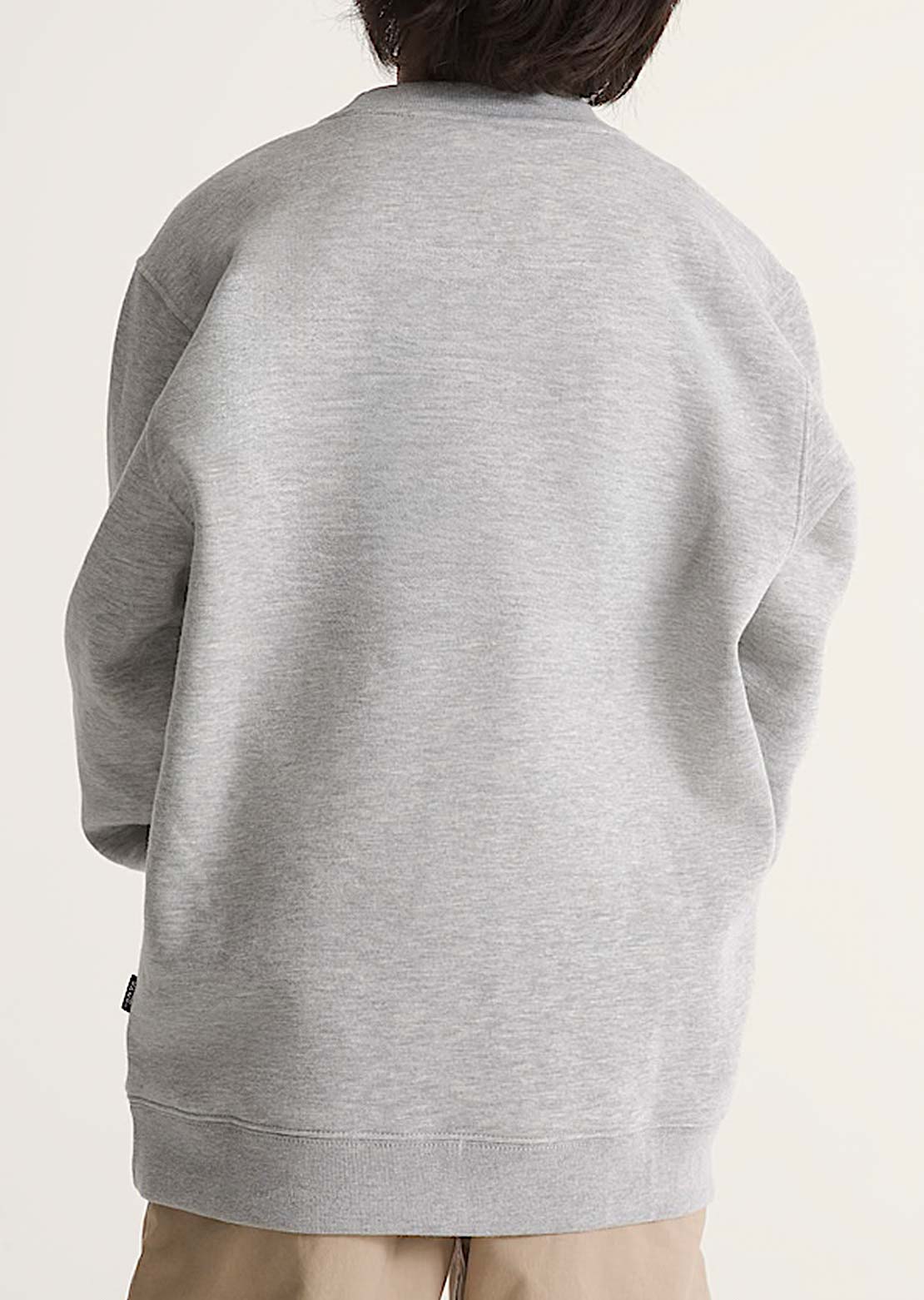 Vans Junior Stretch Logo Crew Longsleeve Cement Heather