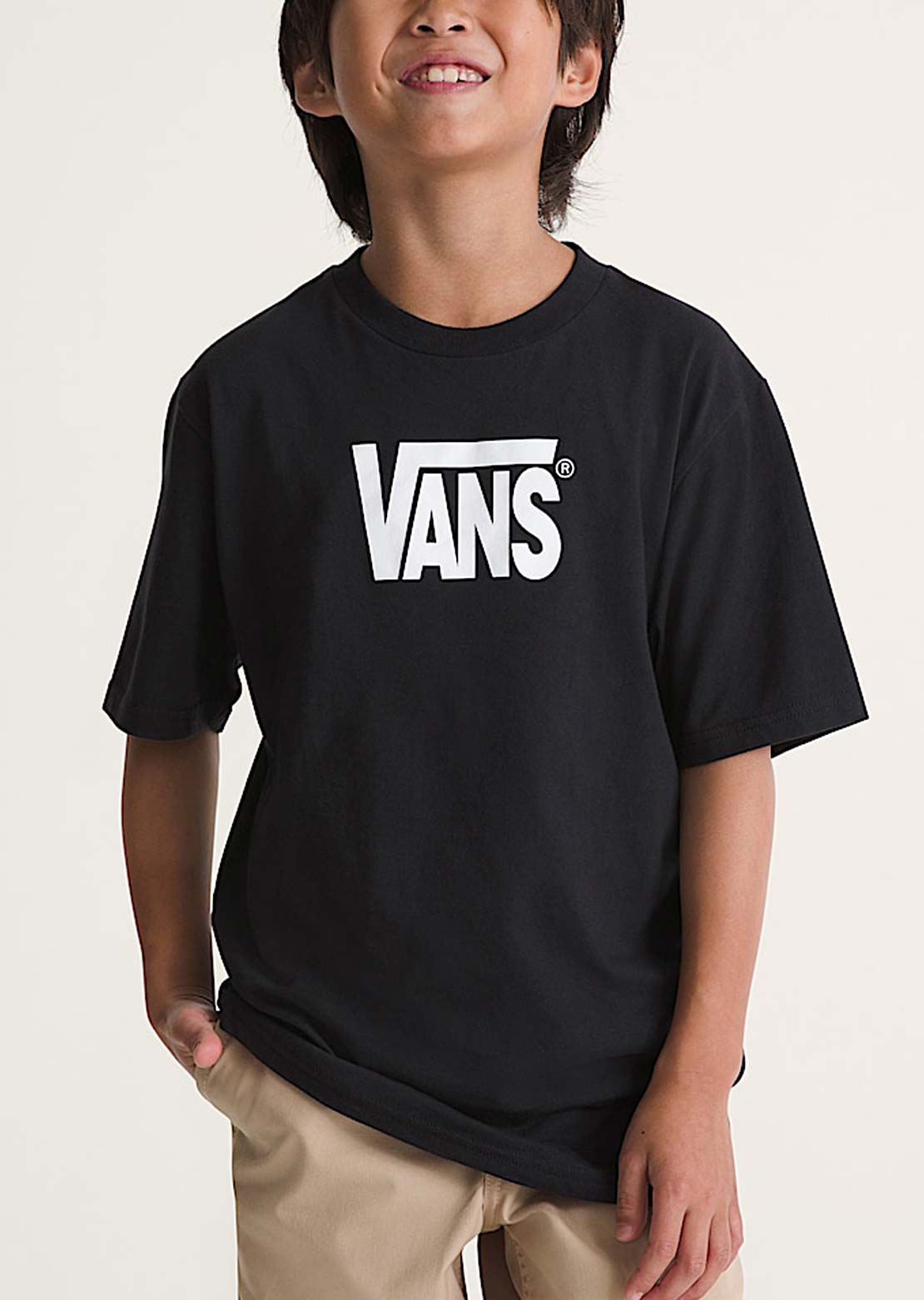 Vans Junior Stretch Logo T-Shirt Black