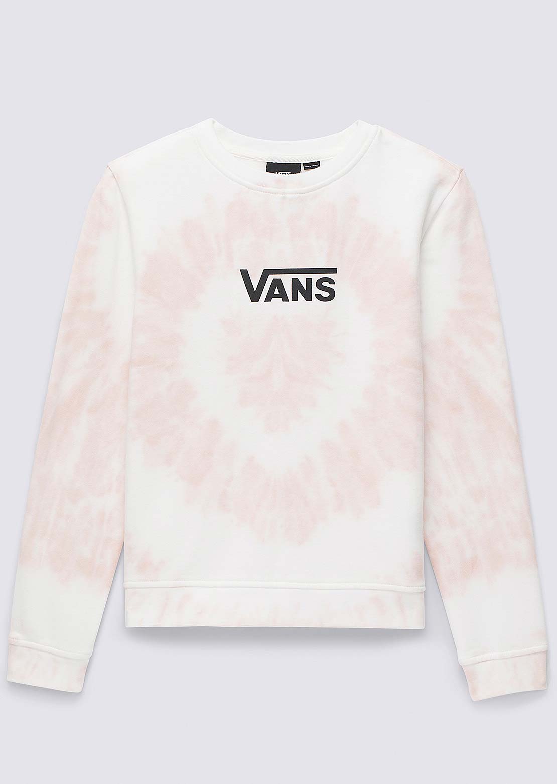 Vans Junior Tie Dye Heart Crew Pullover Chintz Rose