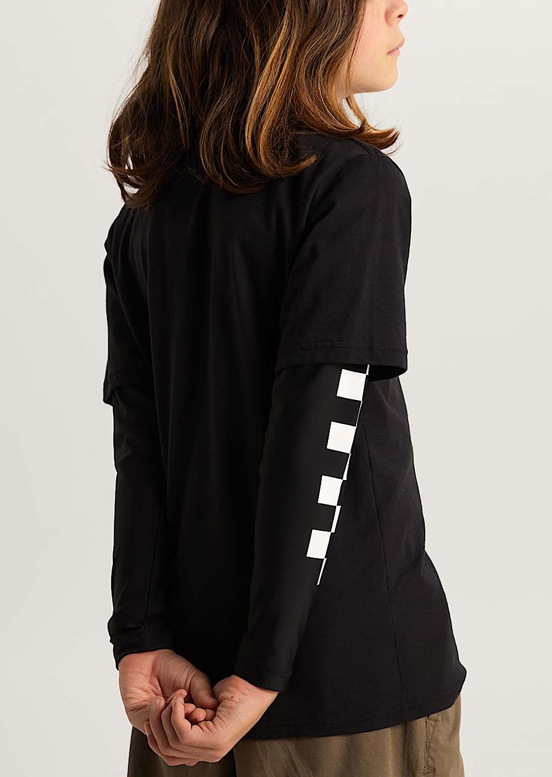 Vans Junior Wavy Script T-Shirt Black