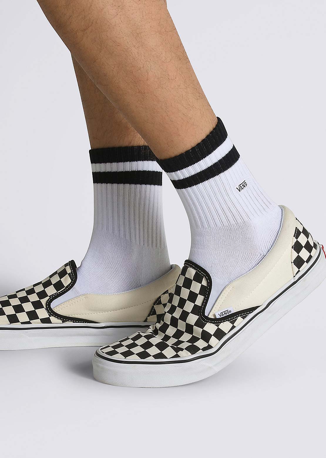Vans Men's Art Half Crew Socks White/Black