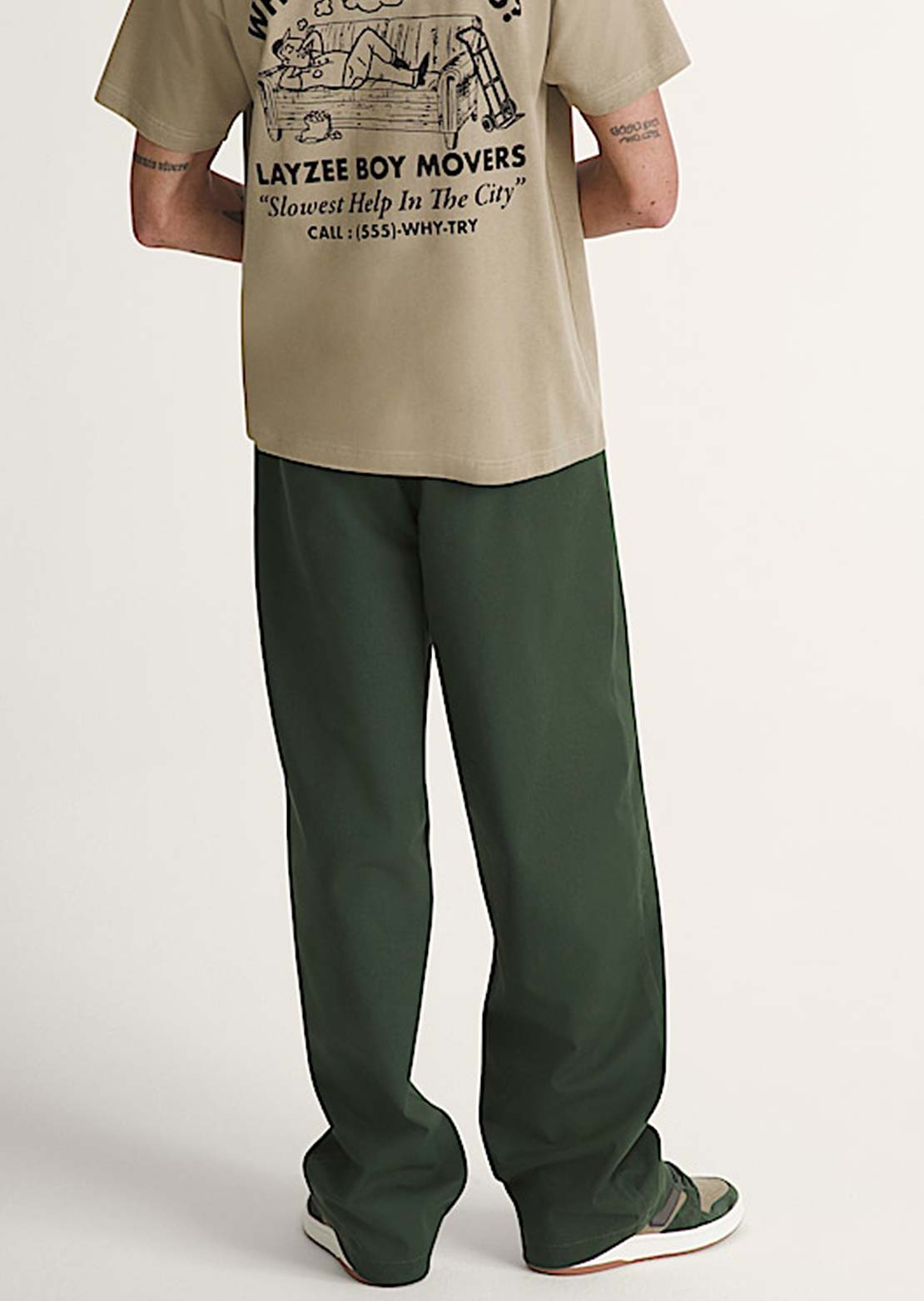 Vans Men's Authentic Chino Loose Pants Dried Kelp