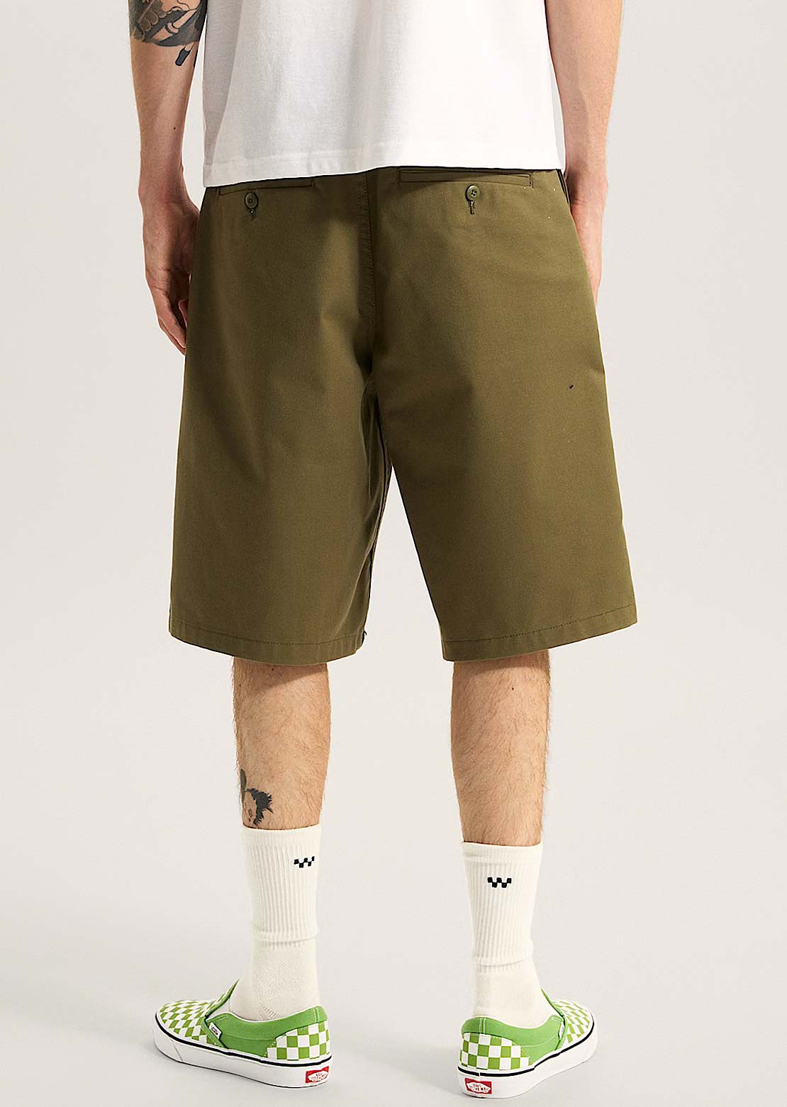 Vans Men's Authentic Chino Loose Shorts Moss Olive