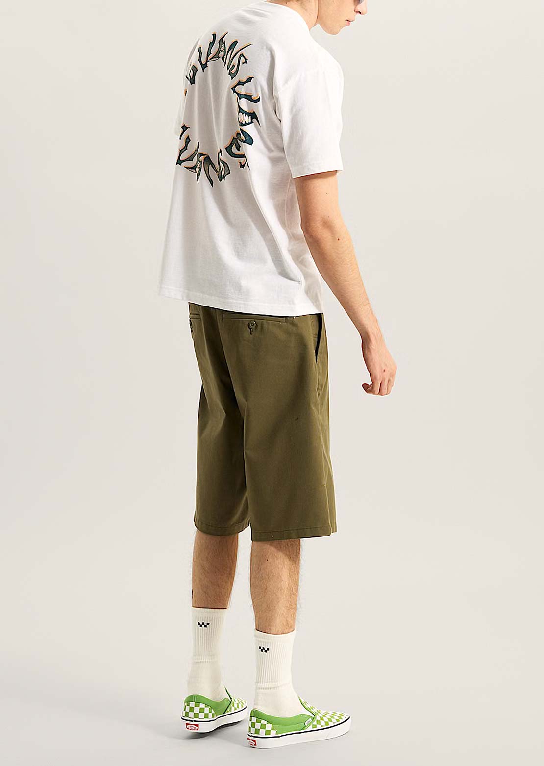 Vans Men's Authentic Chino Loose Shorts Moss Olive