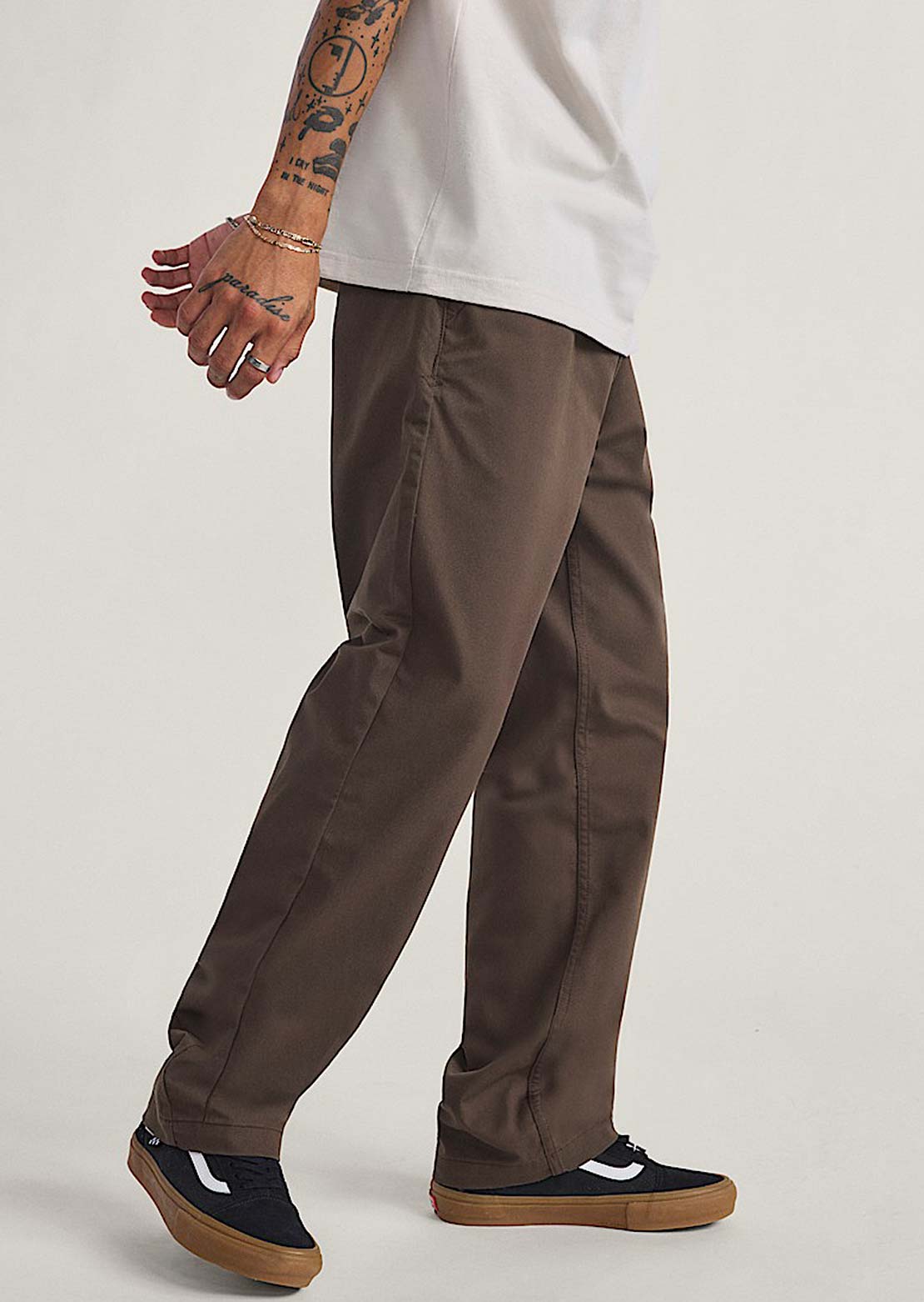 Vans Men's Authentic Chino Relaxed Pants Coal Brown