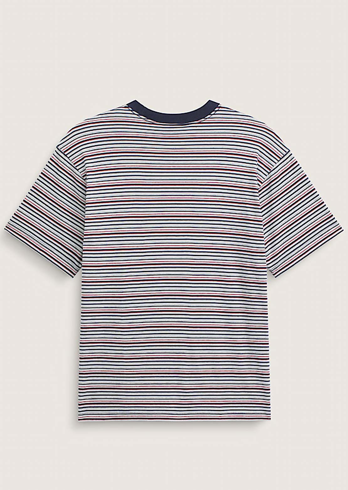 Vans Men's Cameron Stripe Knit T-Shirt Parisian Night/Cement Heather