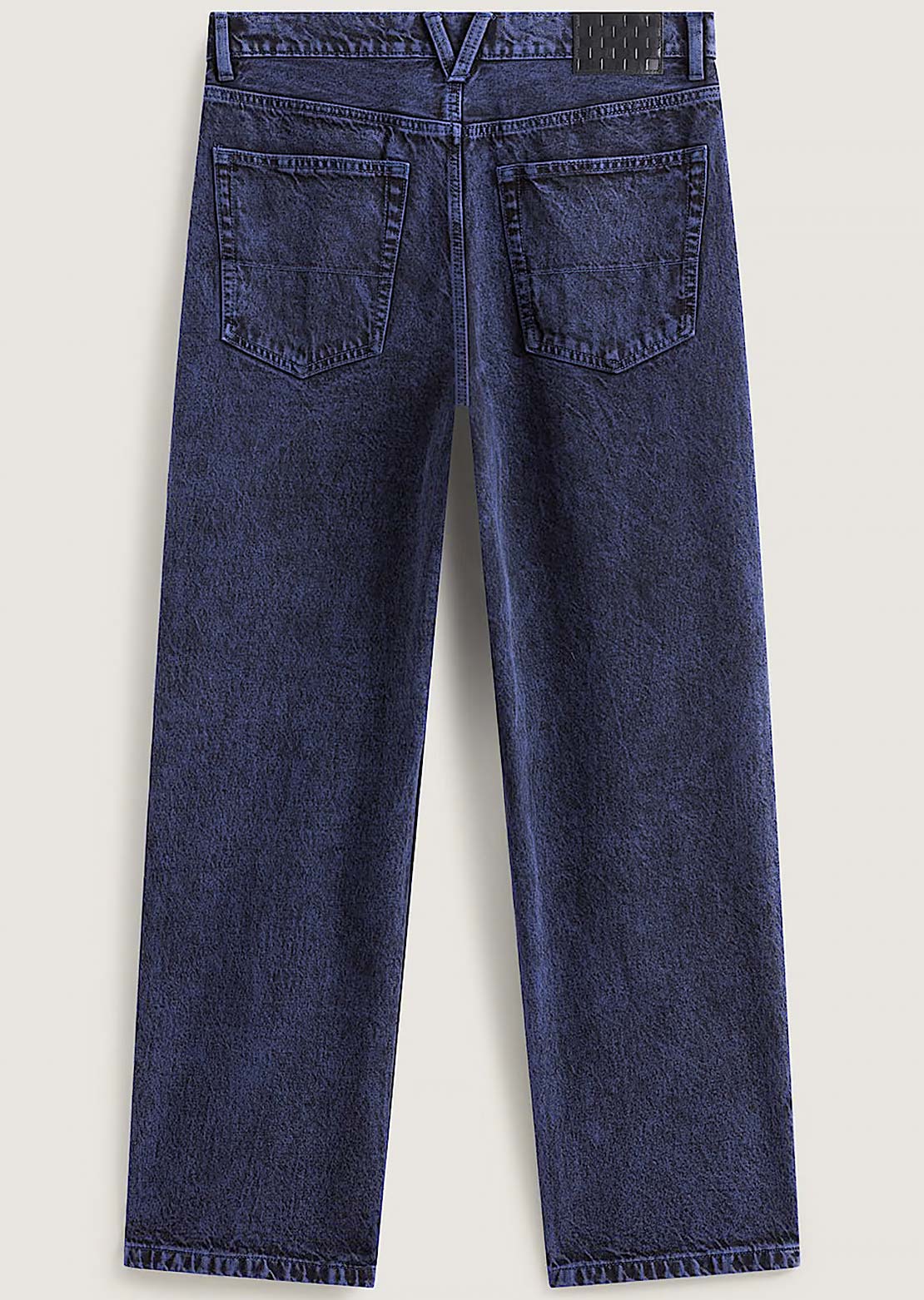 Vans Men's Check-5 Baggy Acid Overdyed Denim Pants Deep Indigo