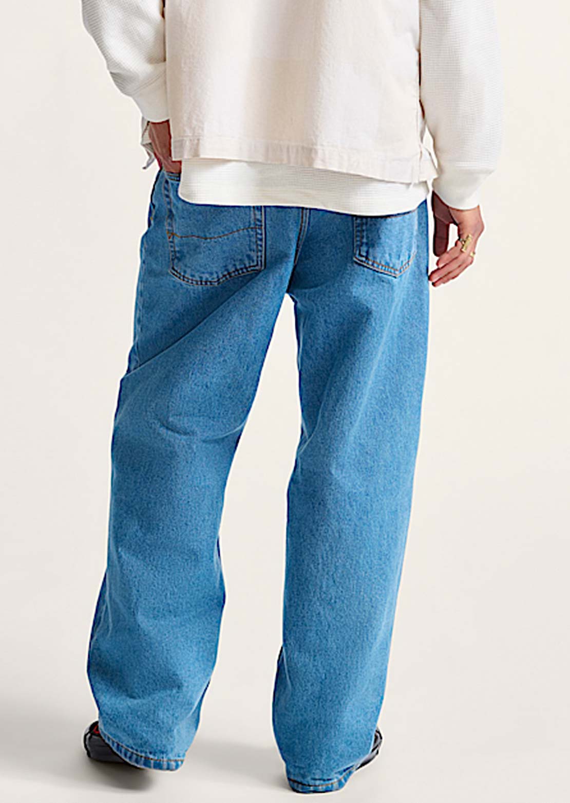 Vans Men's Check-5 Baggy Denim Pants Stonewash Blue