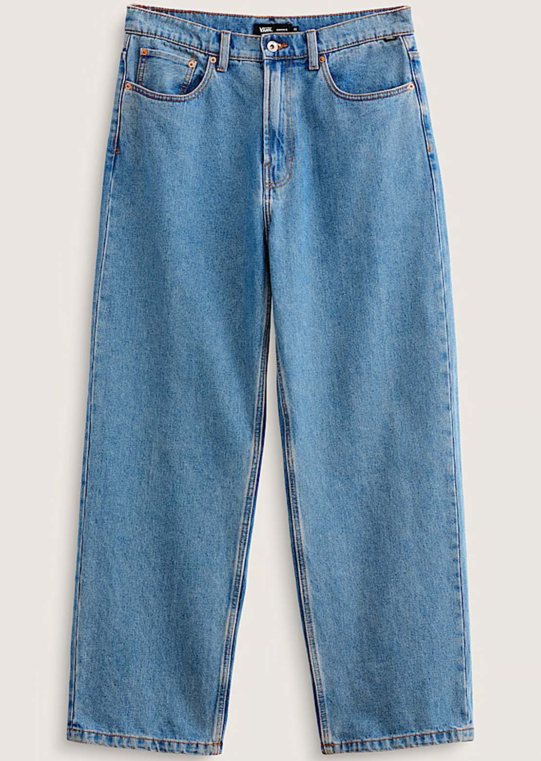 Vans Men's Check-5 Baggy Denim Pants Stonewash Blue