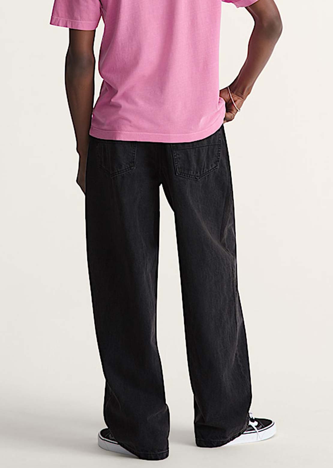 Vans Men's Check-5 Baggy Denim Pants Black