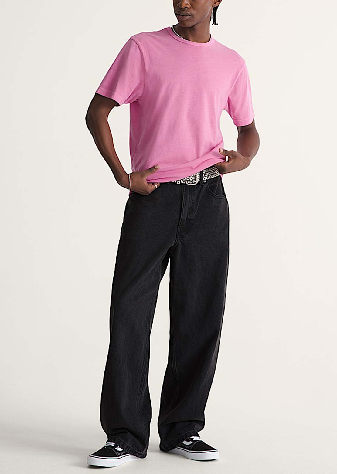 Vans Men's Check-5 Baggy Denim Pants Black