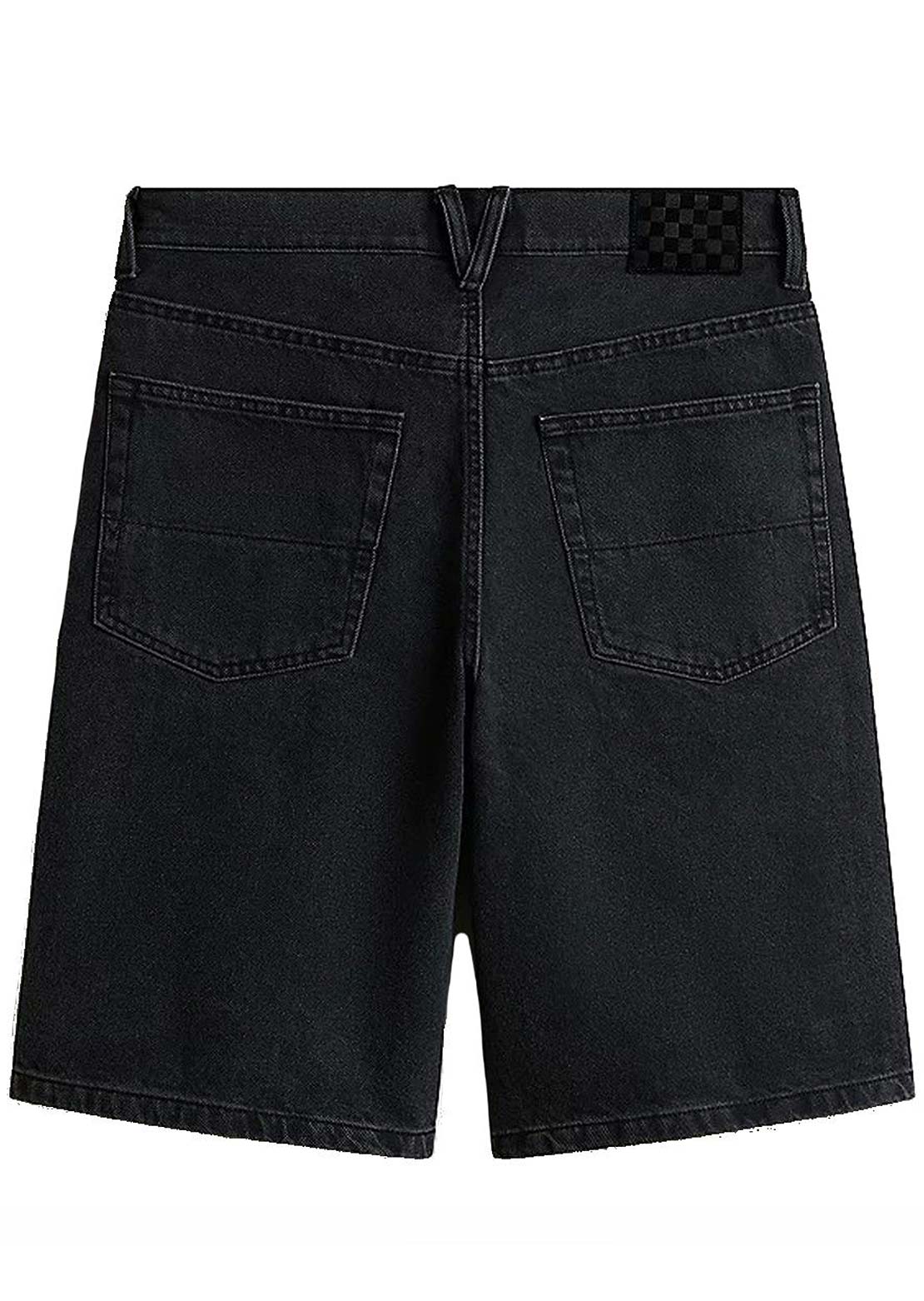 Vans Men's Check-5 Baggy Denim Shorts Washed Black