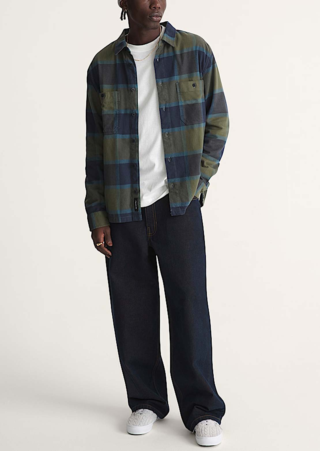 Vans Men's Check-5 Loose Denim Pants Stonewash Blue