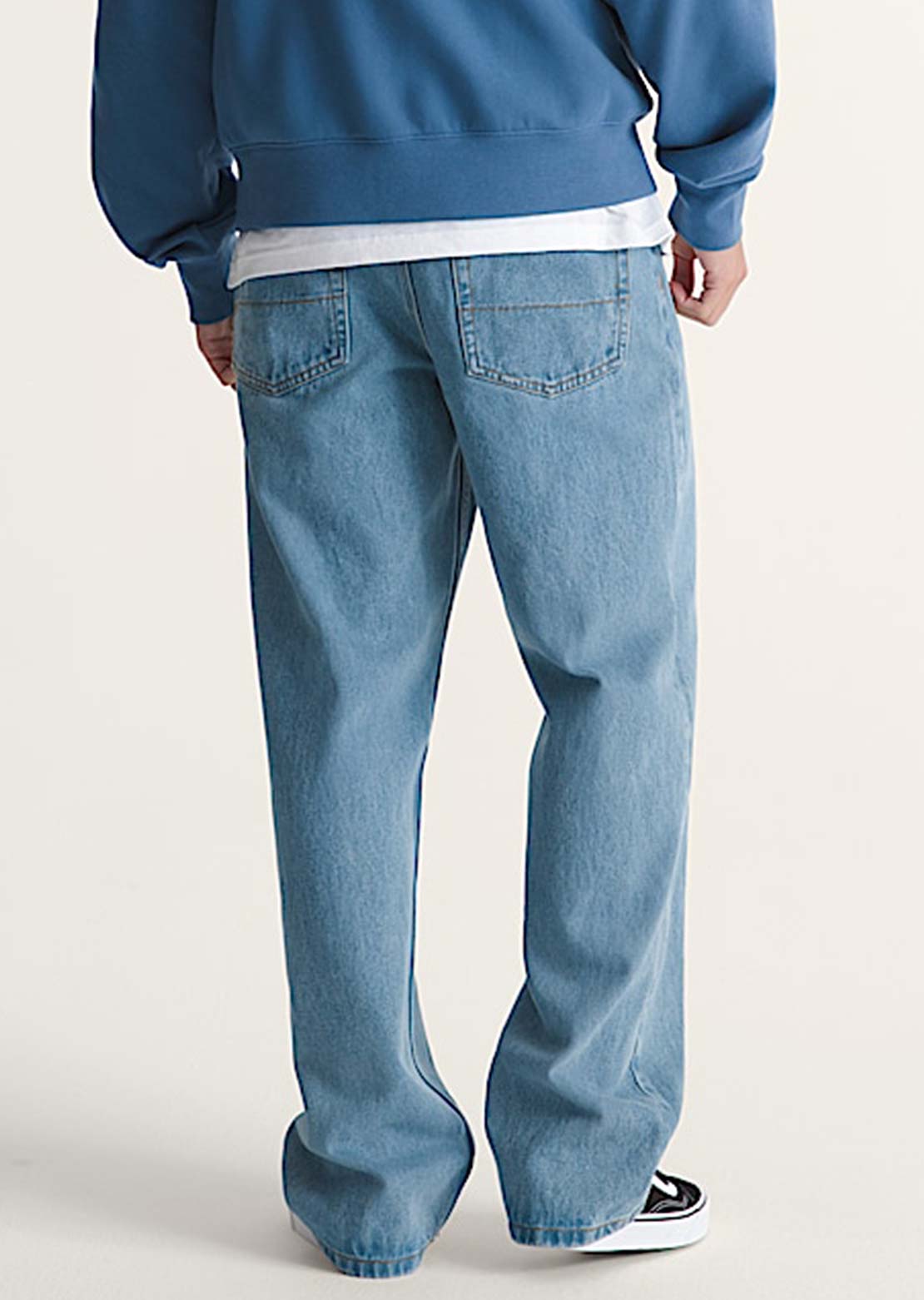 Vans Men's Check-5 Loose Denim Pants Stonewash Blue
