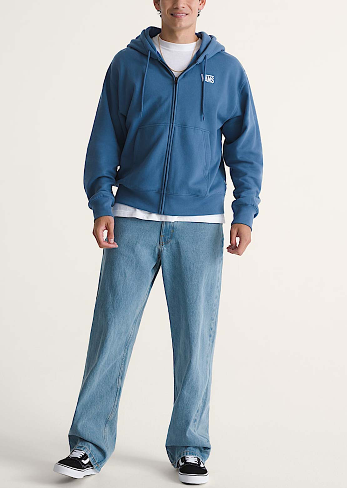 Vans Men's Check-5 Loose Denim Pants Stonewash Blue